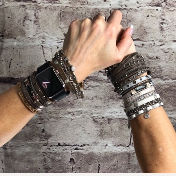 NEW GoodWorks Leather Charmed Bracelet in Cocoa - Picture 8 of 8